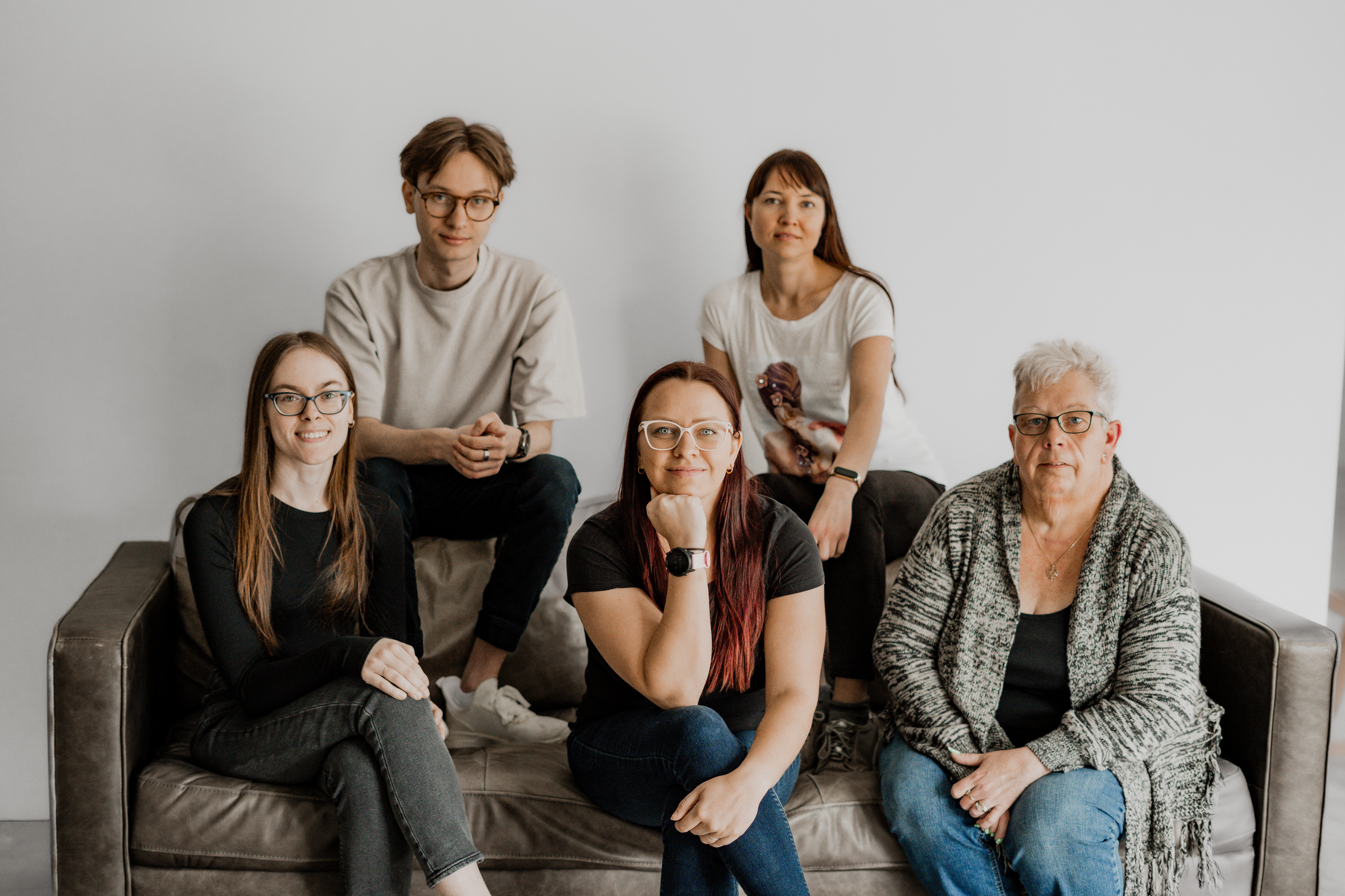 Team of Indigo Bookkeeping Services sitting on the couch